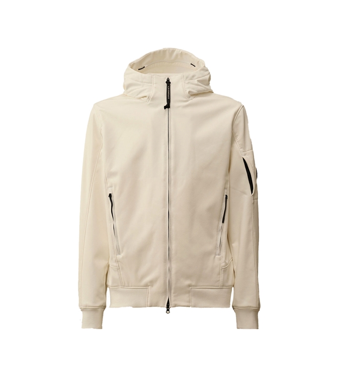 C.P. COMPANY - Giubbotti - c.p. shell-r hooded jacket gauze white